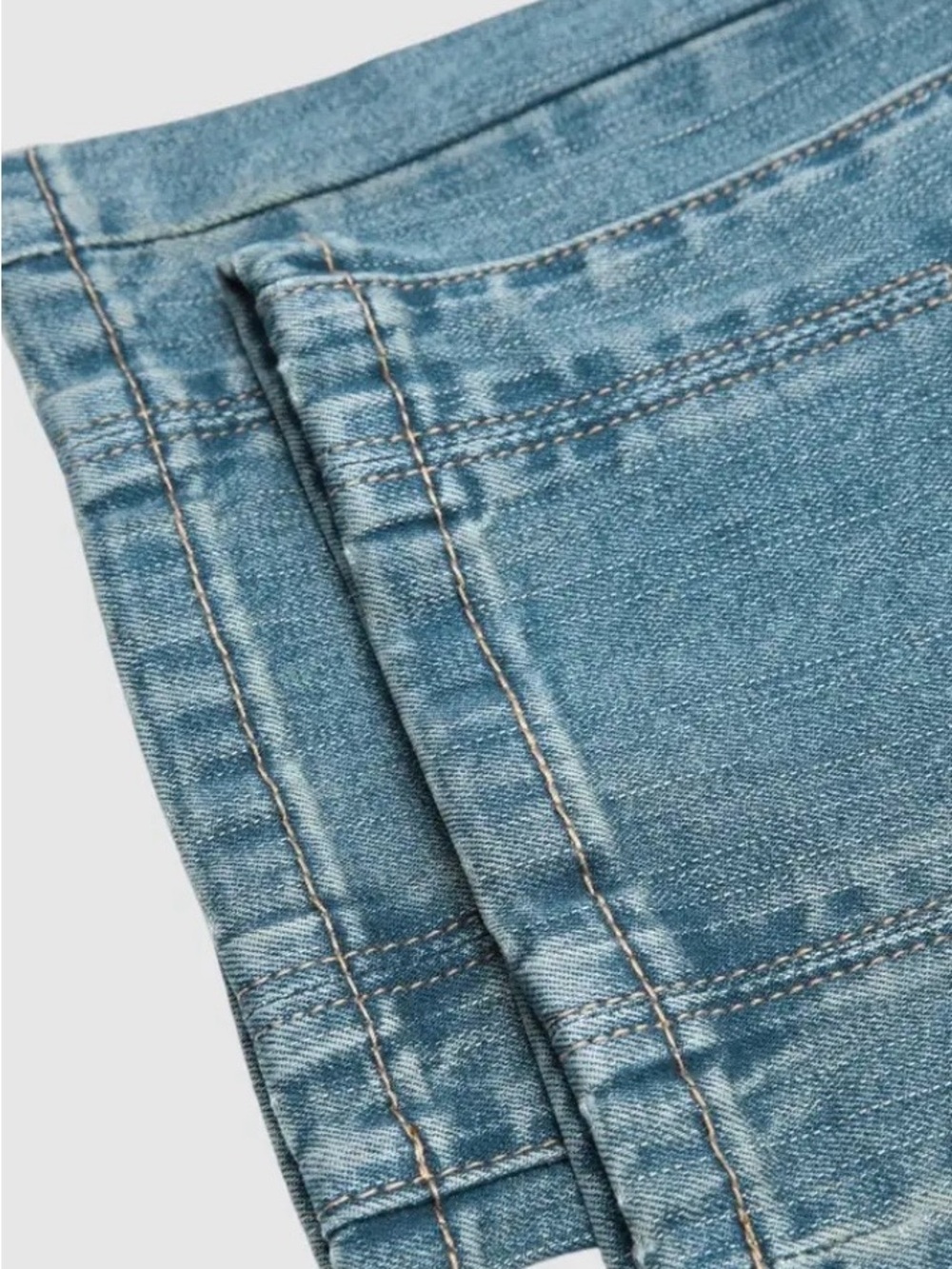 Flamingals Wash Pleated Mid Rise Capri Tapered Jeans - Picture 10 of 14
